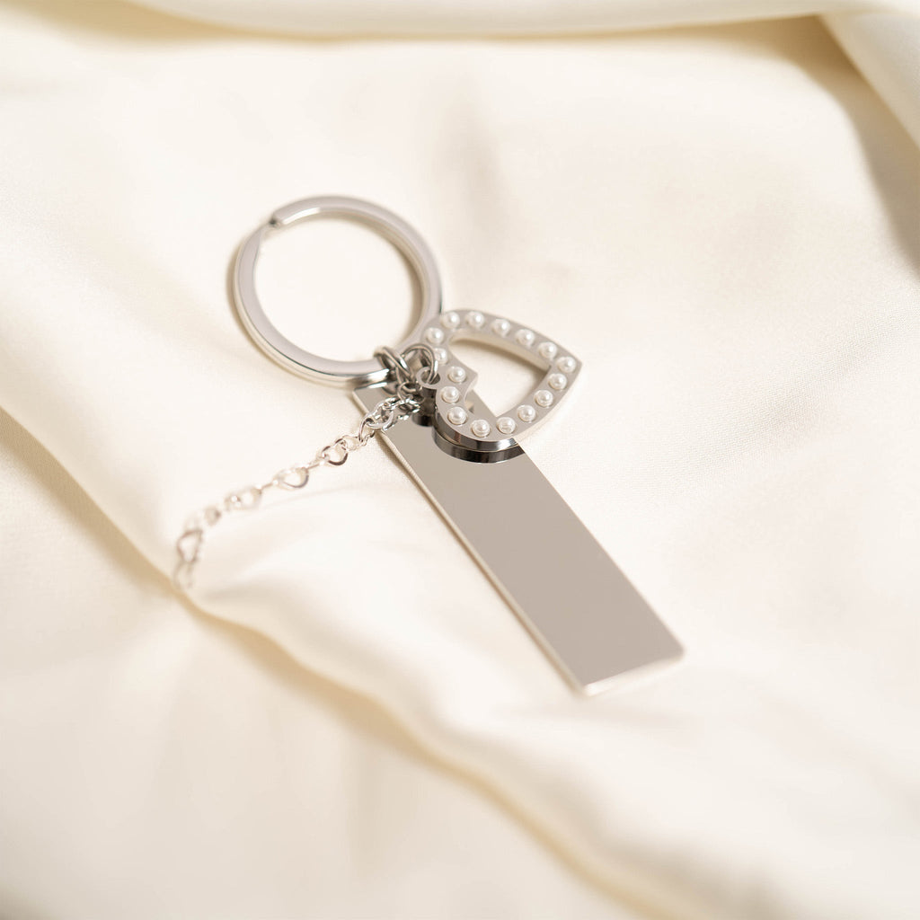 Pearl Heart Charm