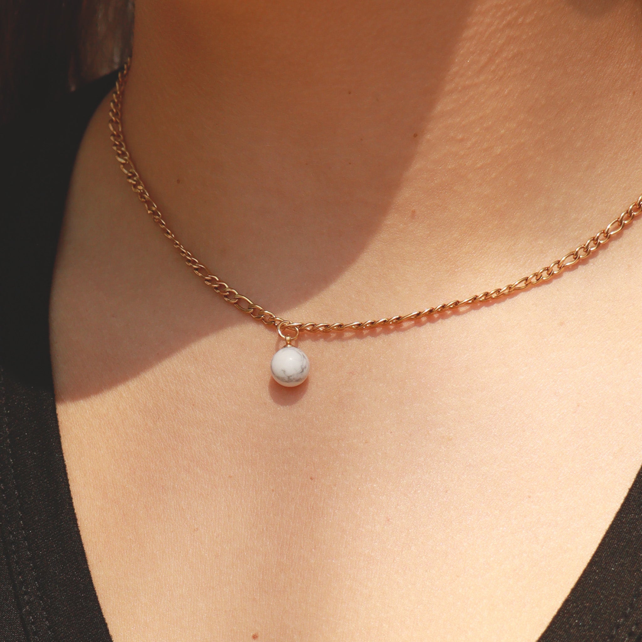 Semi Precious Natural Stone Charm
