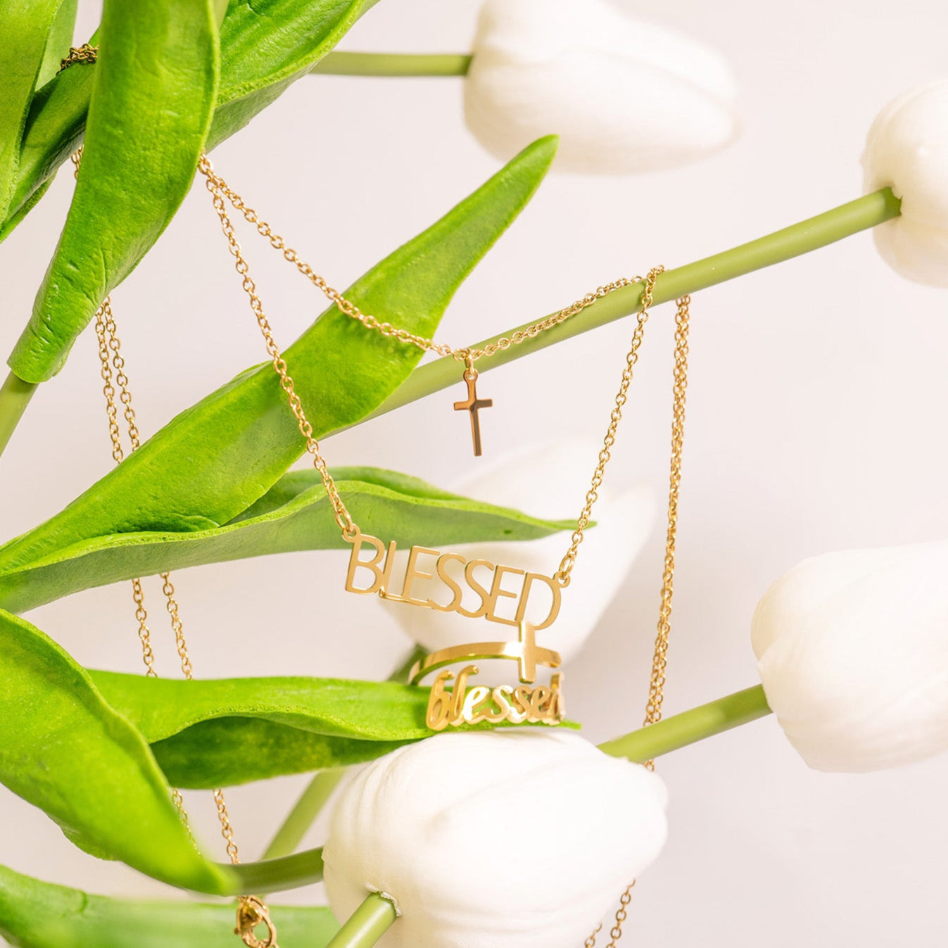 Adjustable Blessed Cross Ring