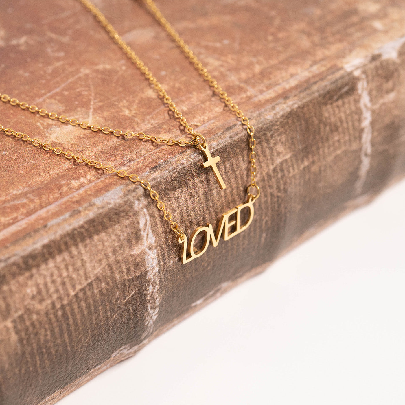 I am "Loved" Cross Charm Necklace
Success
