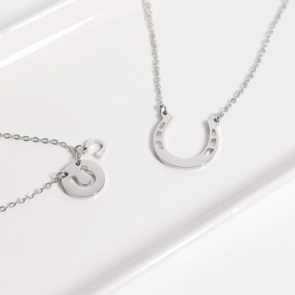 Cutout Horseshoe Necklace