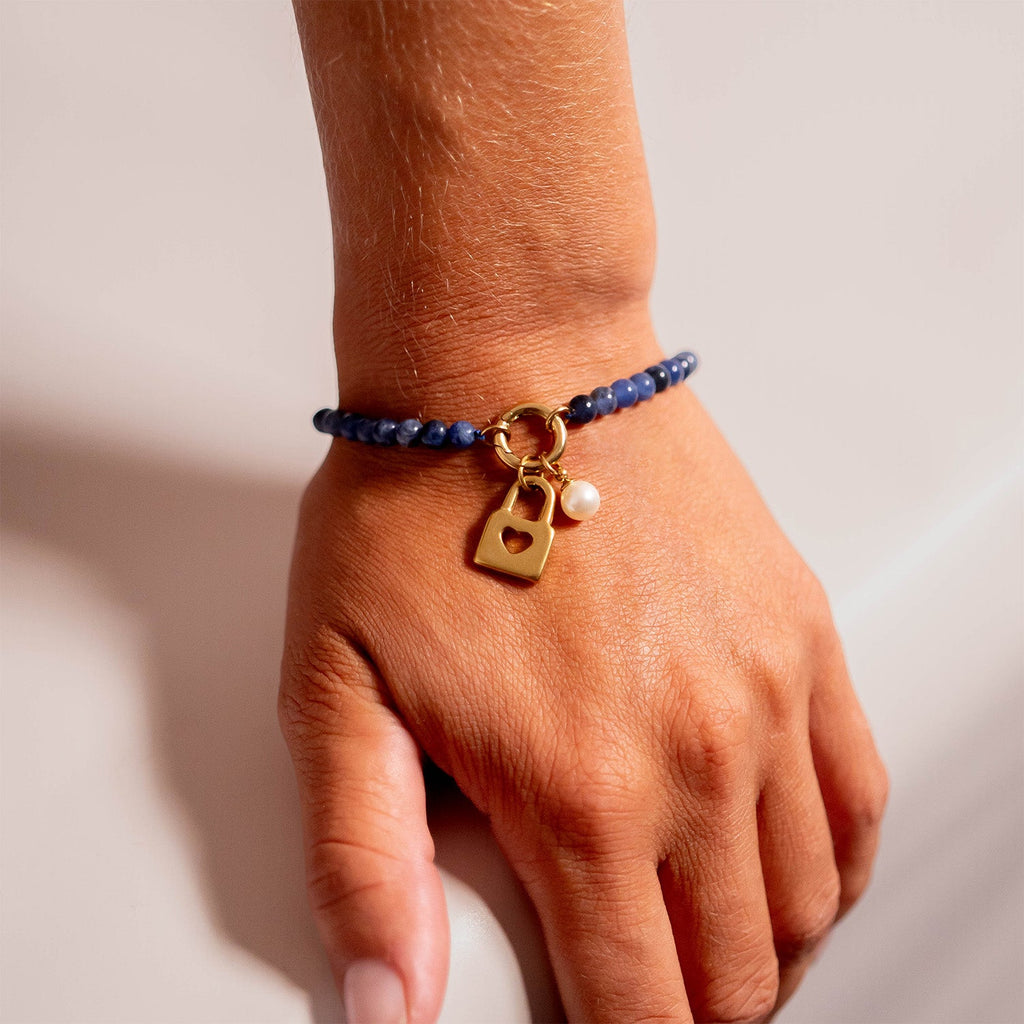 Padlock with Heart Charm