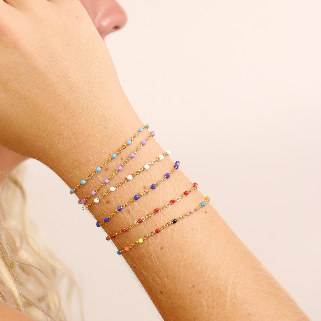 White Confetti Bracelet