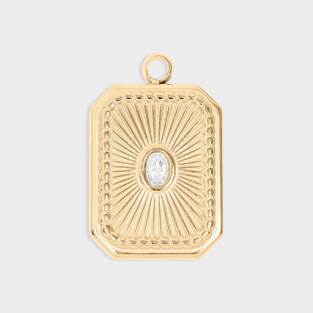 Sunburst Medallion Charm