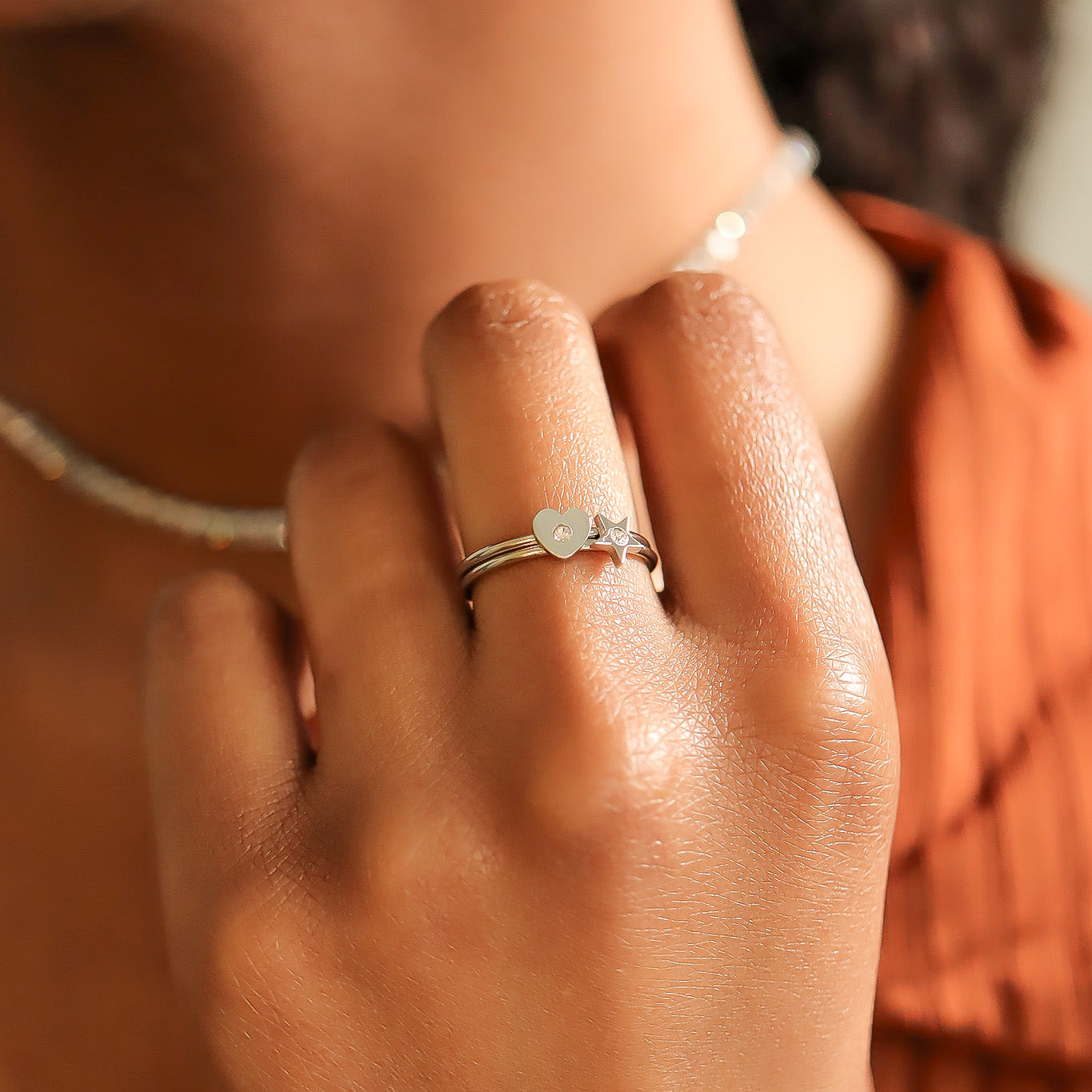 Stone Star Ring