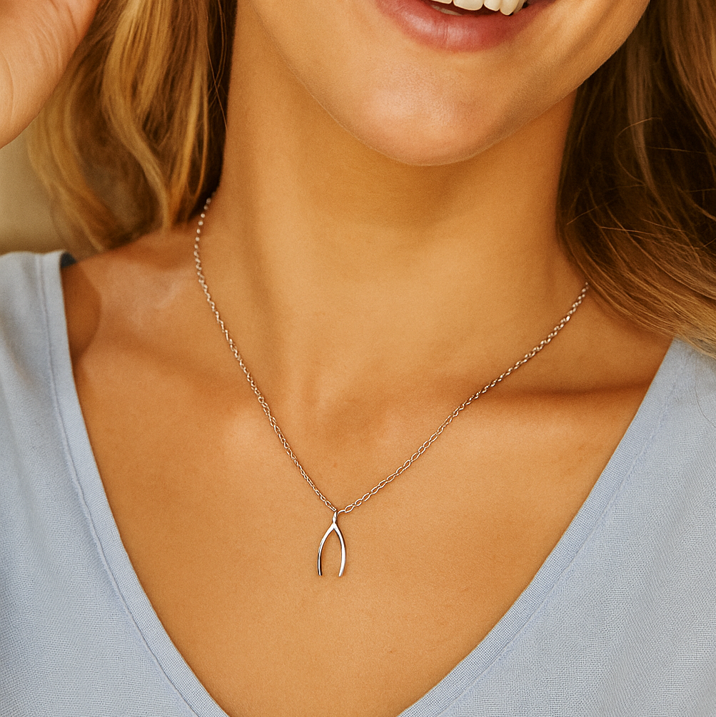 Wishbone Charm Necklace
