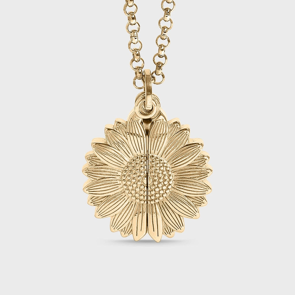 You Are My Sunshine Sunflower Necklace