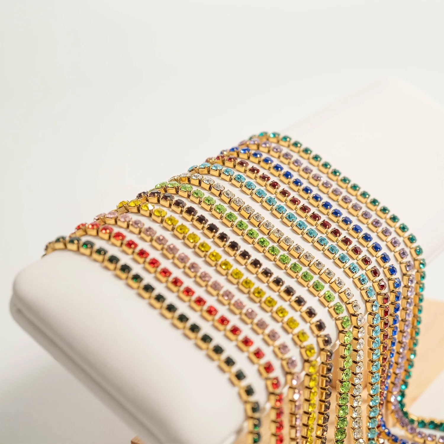 Gold Birthstone Tennis Bracelet