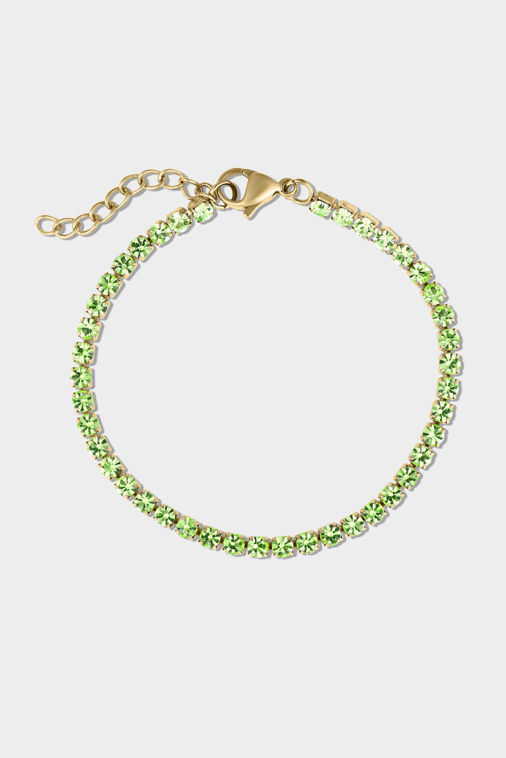 Gold Birthstone Tennis Bracelet