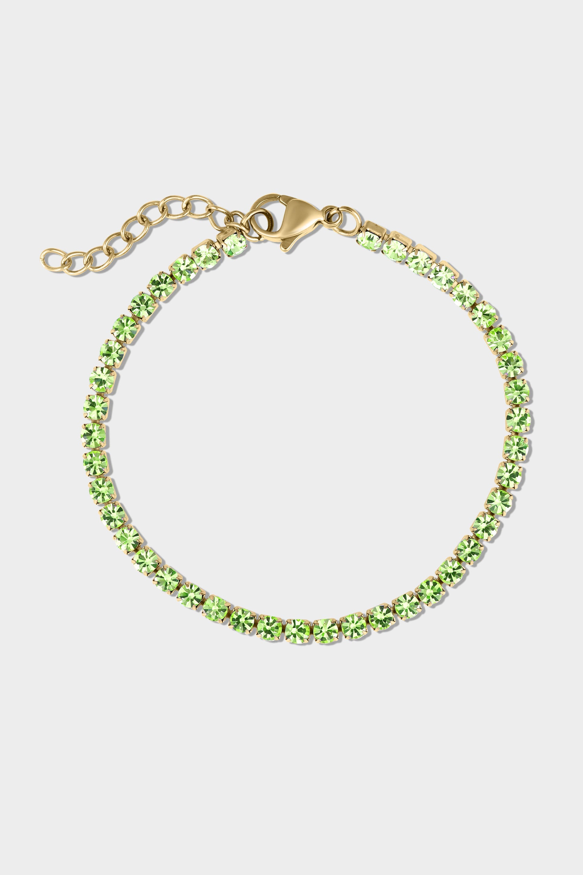 Gold Birthstone Tennis Bracelet