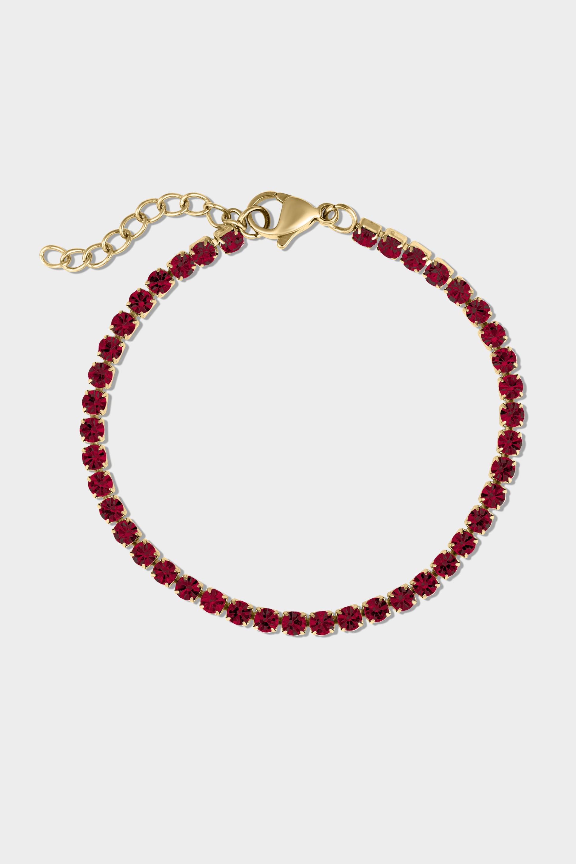 Gold Birthstone Tennis Bracelet