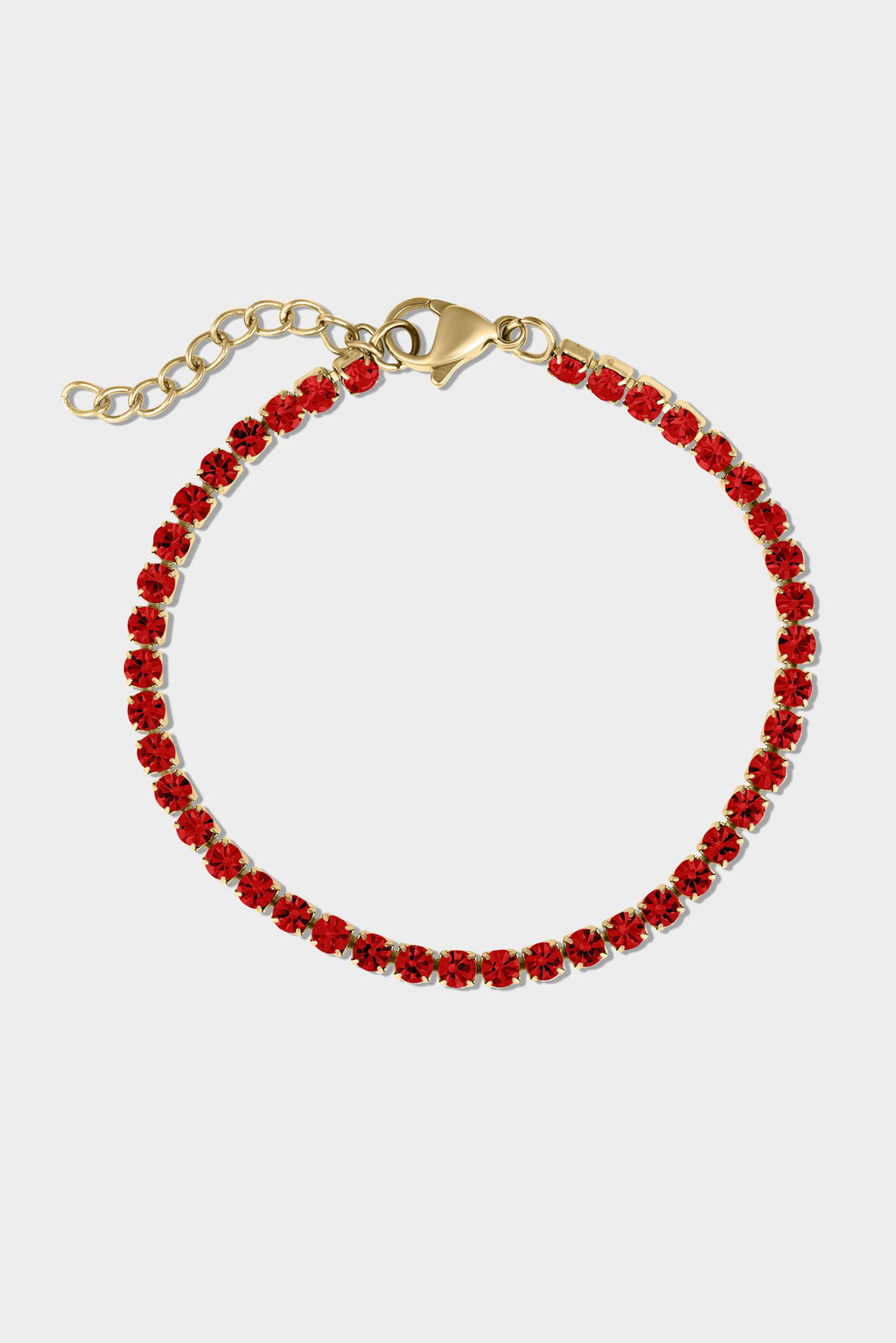 Gold Birthstone Tennis Bracelet