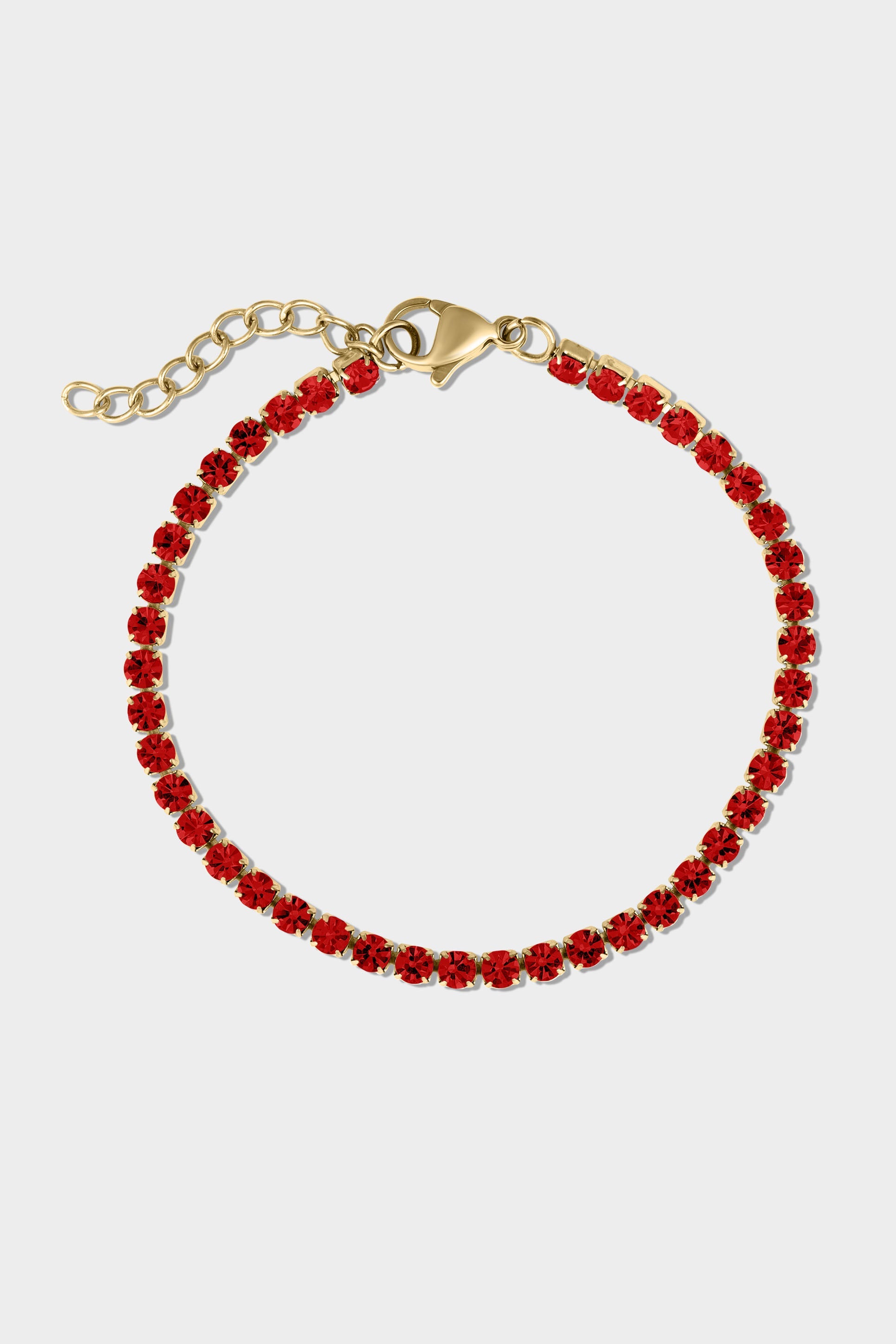 Gold Birthstone Tennis Bracelet