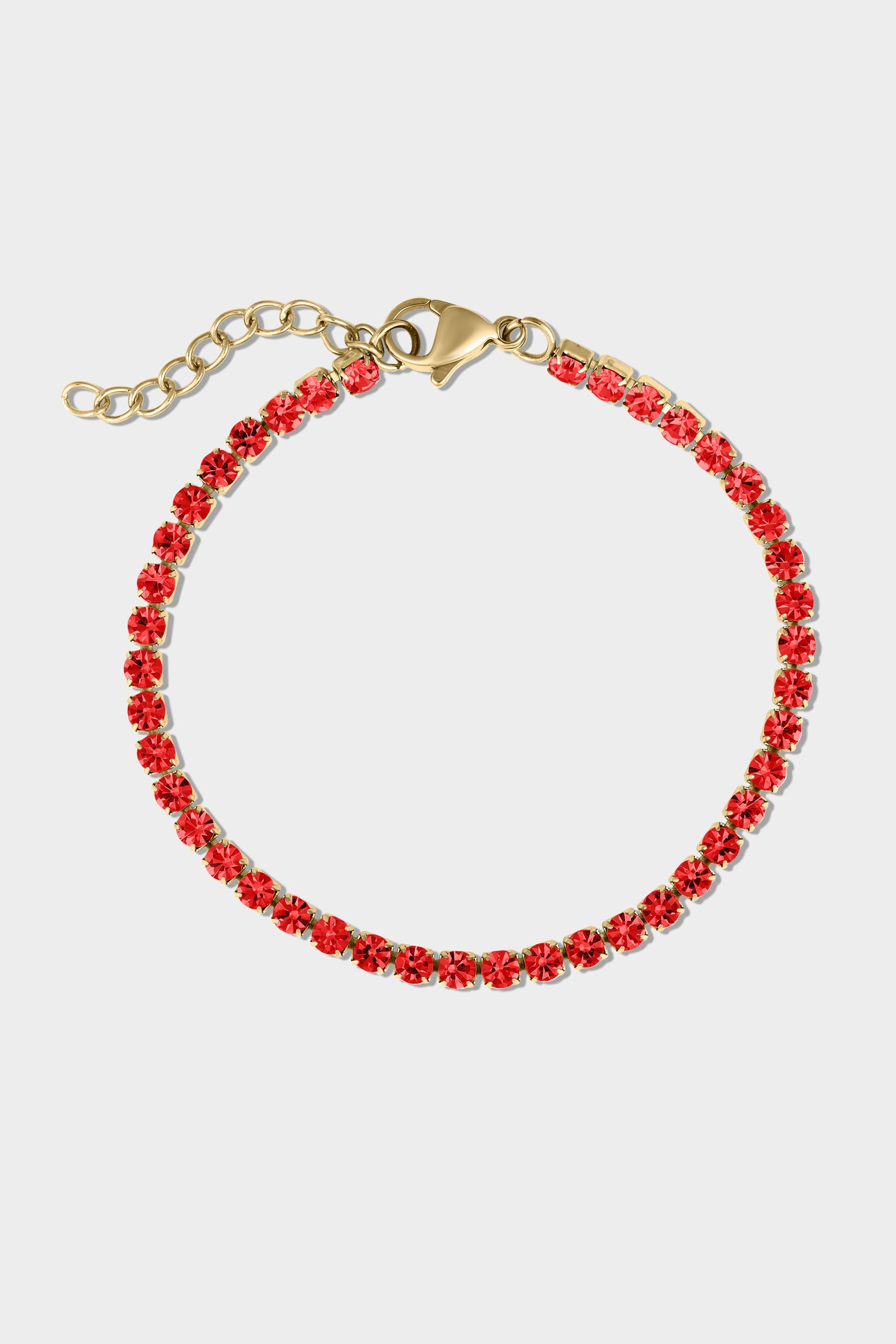 Gold Birthstone Tennis Bracelet
