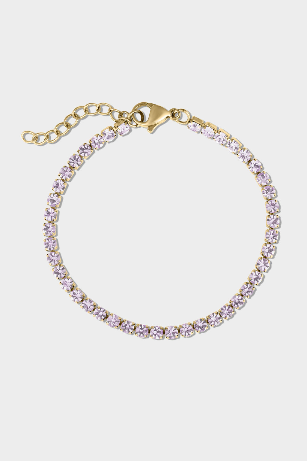 Gold Birthstone Tennis Bracelet