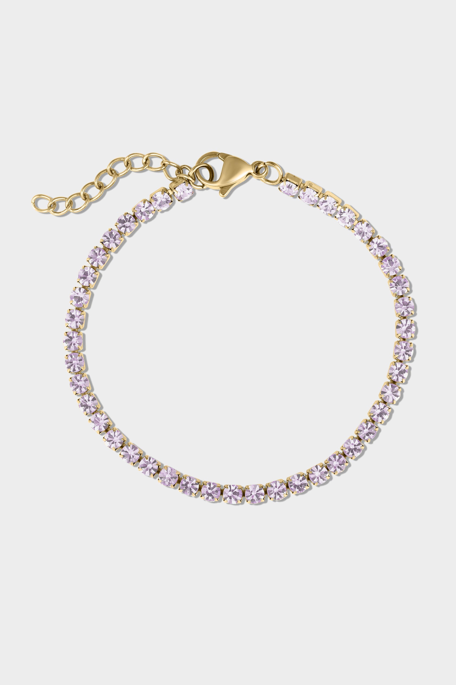 Gold Birthstone Tennis Bracelet