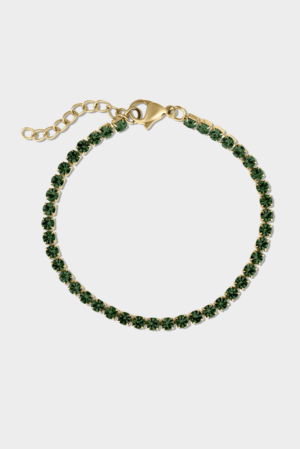Gold Birthstone Tennis Bracelet