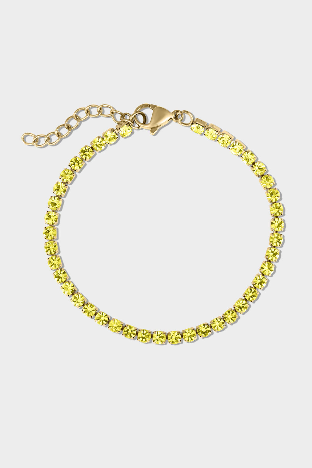 Gold Birthstone Tennis Bracelet