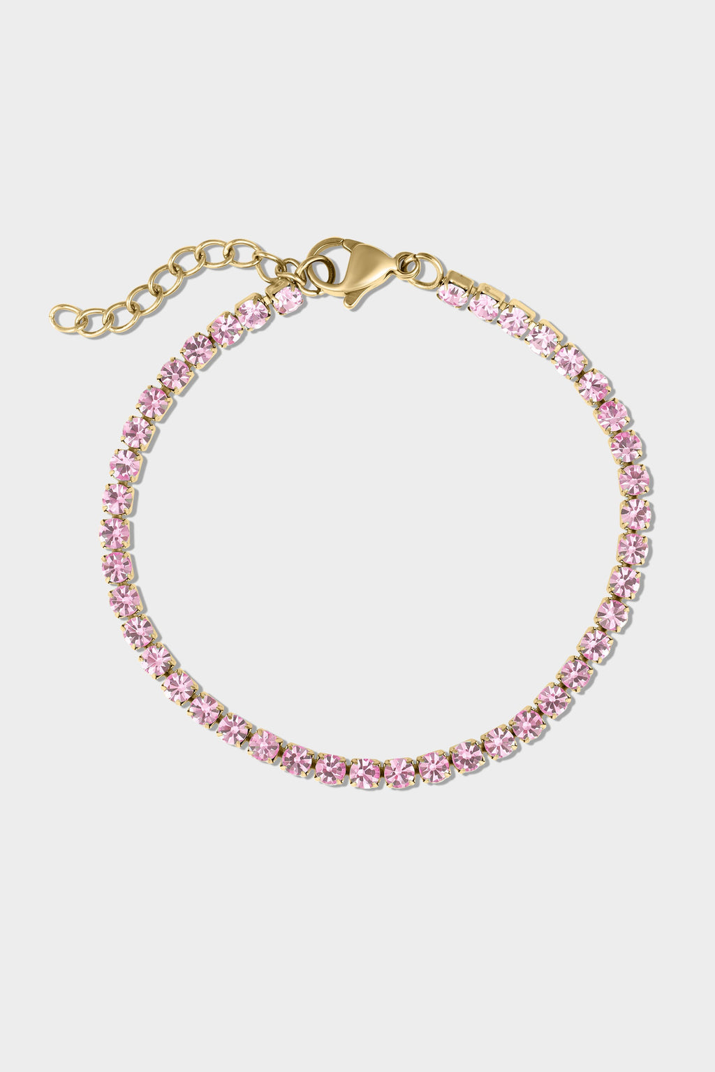 Gold Birthstone Tennis Bracelet