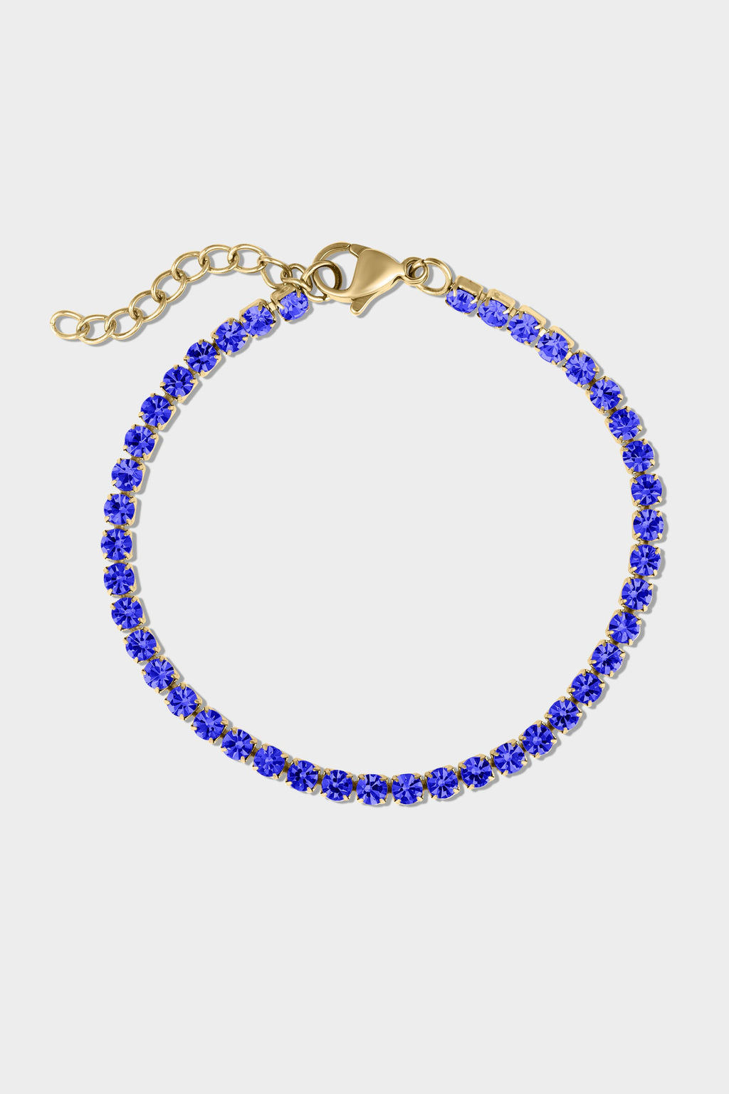 Gold Birthstone Tennis Bracelet