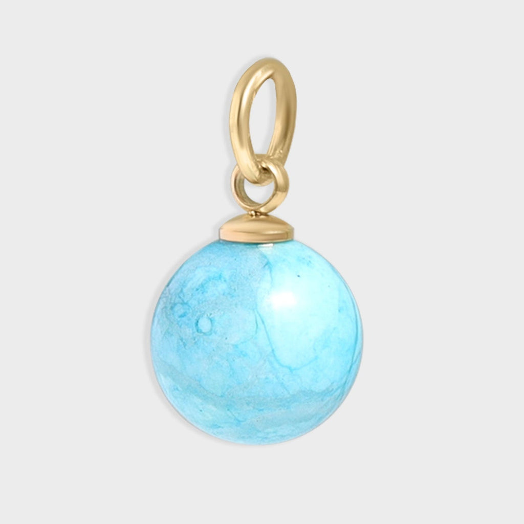 Semi Precious Natural Stone Charm