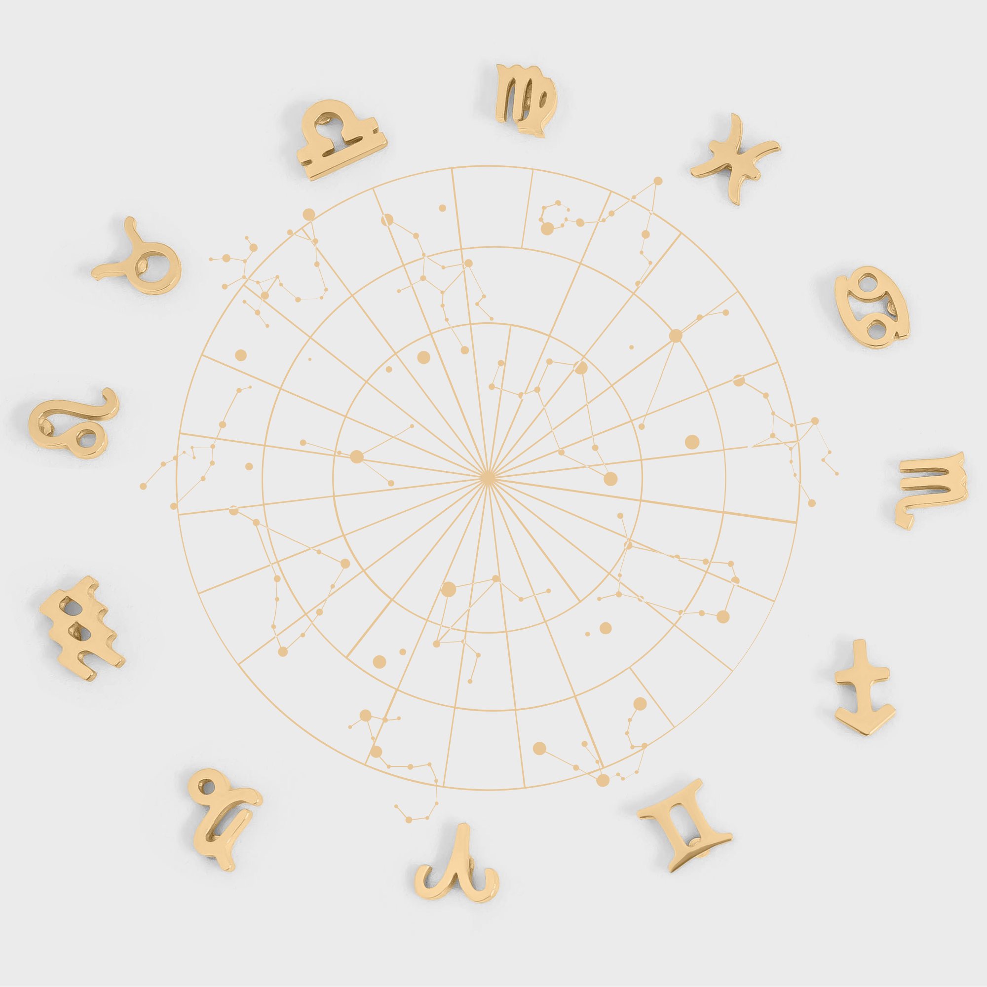 Zodiac Stud Earrings