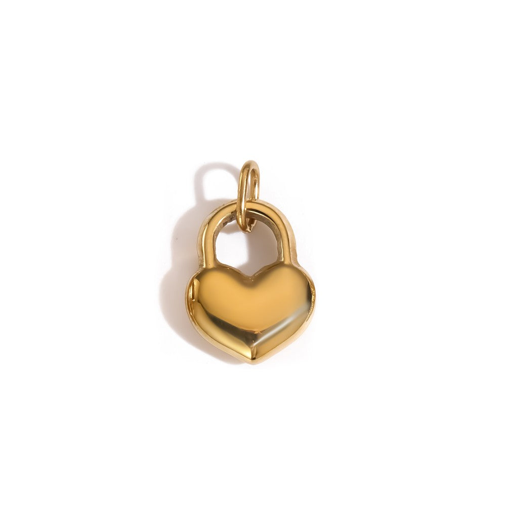 Amour Mini Heart Charm in gold tone, product image 3