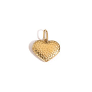 Amour Mini Heart Charm in gold tone
