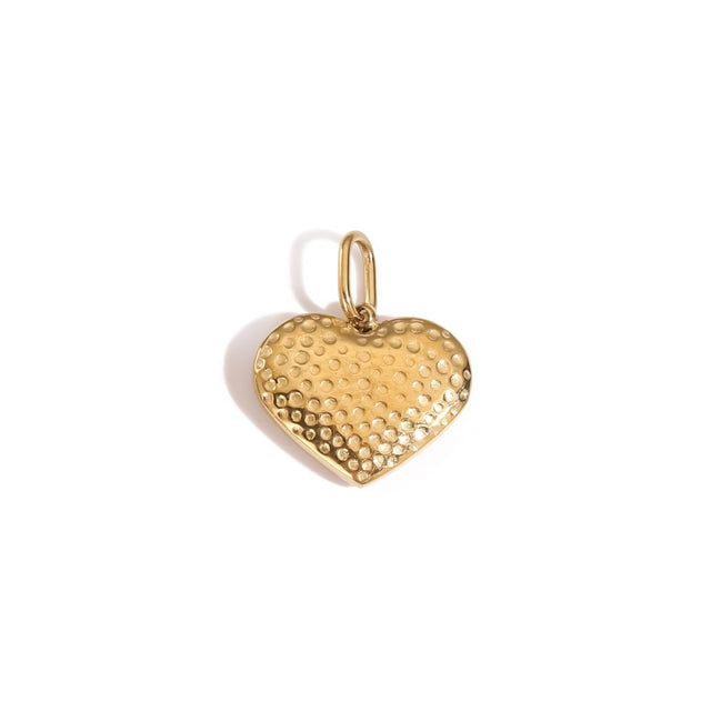 Amour Mini Heart Charm in gold tone