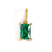 Vela Birthstone Charm in gold tone featuring birth month, product image 5