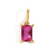 Vela Birthstone Charm in gold tone featuring birth month, product image 7