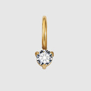 Luna Birthstone Drop in gold tone featuring birth month, product image 6