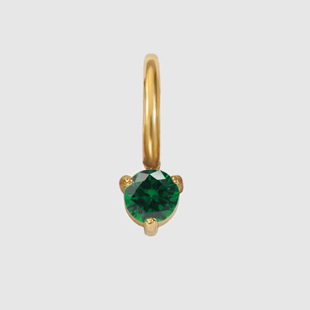 Luna Birthstone Drop in gold tone featuring birth month, product image 7