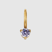 Luna Birthstone Drop in gold tone featuring birth month, product image 8