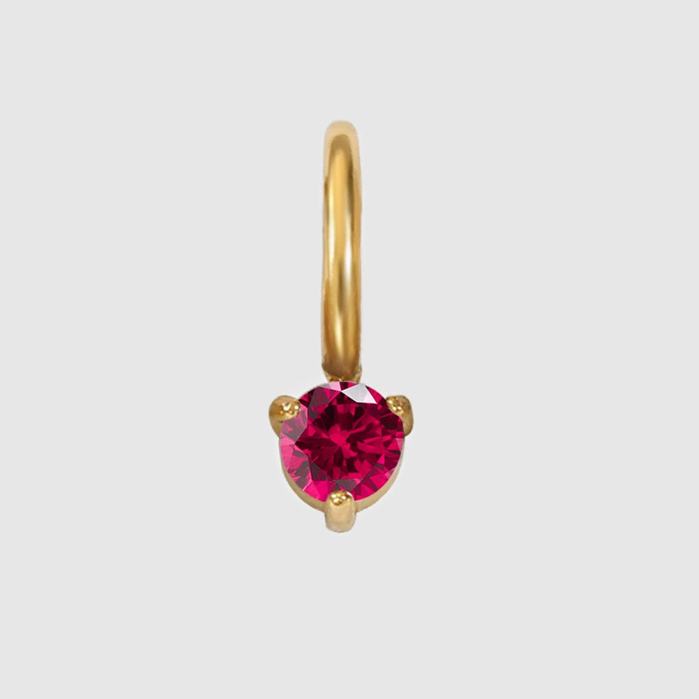 Luna Birthstone Drop in gold tone featuring birth month, product image 9