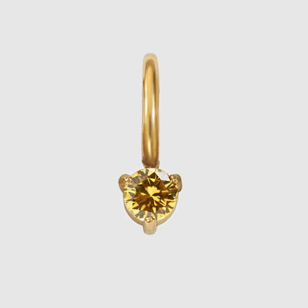Luna Birthstone Drop in gold tone featuring birth month, product image 13