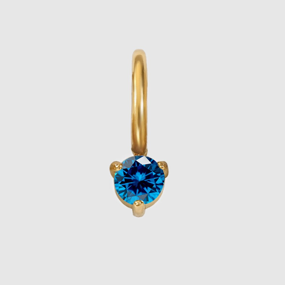 Luna Birthstone Drop in gold tone featuring birth month, product image 14