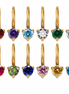 Luna Birthstone Drop in gold tone featuring birth month