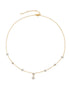 Clover Sparkle Necklace in gold tone