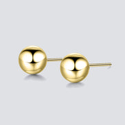 Mila Ball Studs in gold tone, product image 2