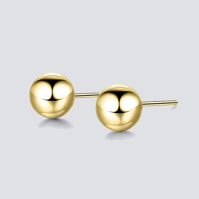 Mila Ball Studs in gold tone, product image 2