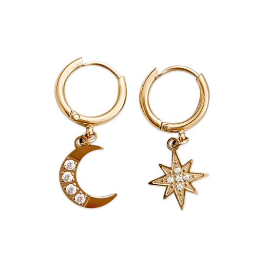 Nova Celestial Drops in gold tone