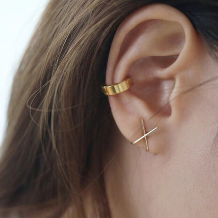 Eden Ear Cuffs in gold tone, product image 6