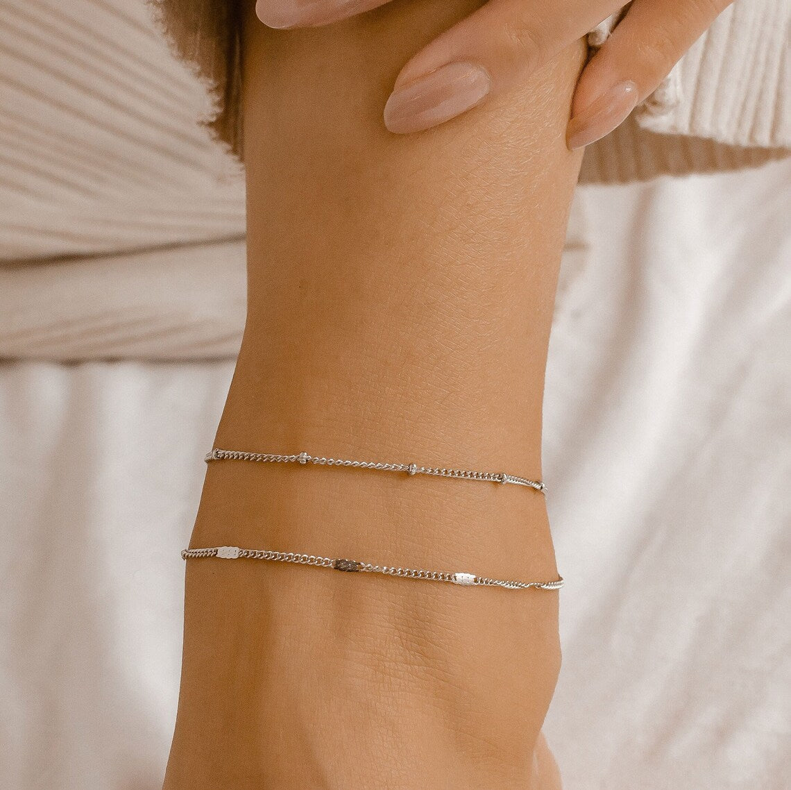 Mira Snake Anklet featuring snake chain, product image 6