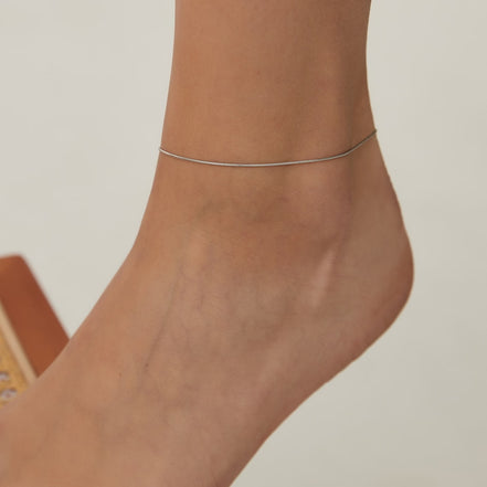 Mira Snake Anklet featuring snake chain, product image 4