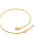 Mira Snake Anklet in gold tone featuring snake chain