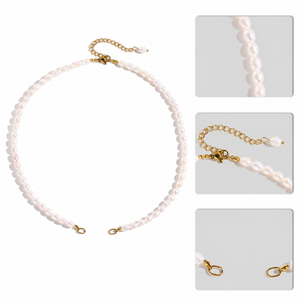 Sienna Freshwater Pearl Strand in gold tone