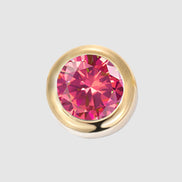 Mira Birthstone Charm in gold tone featuring birth month, product image 9