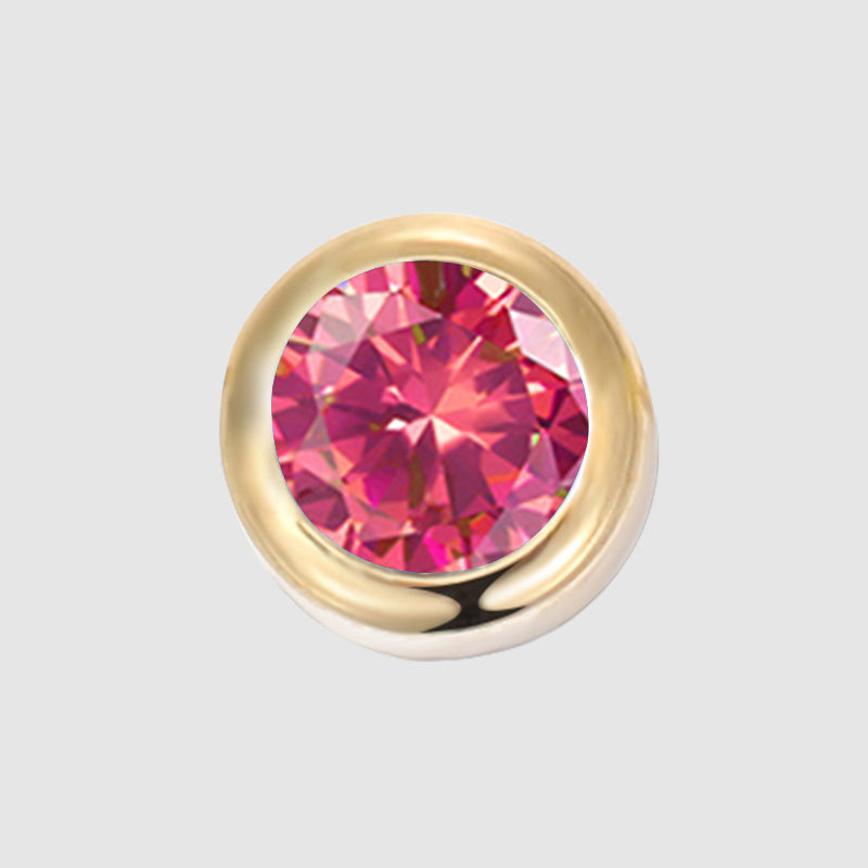 Mira Birthstone Charm in gold tone featuring birth month, product image 9