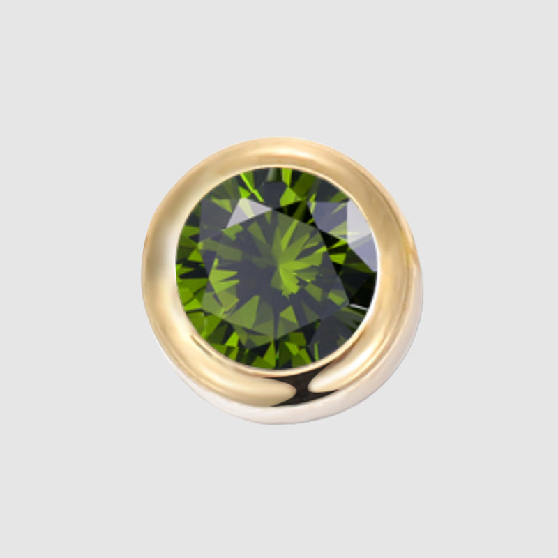 Mira Birthstone Charm in gold tone featuring birth month, product image 10